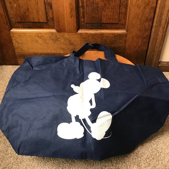 Disney Store Reusable Blue Tote Bag w/Mickey Mouse #2 - Picture 3 of 7
